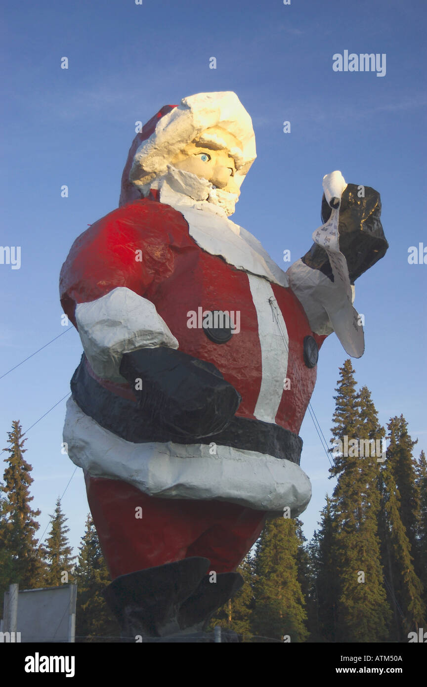 Santa Claus North pole Alaska Stock Photo Alamy