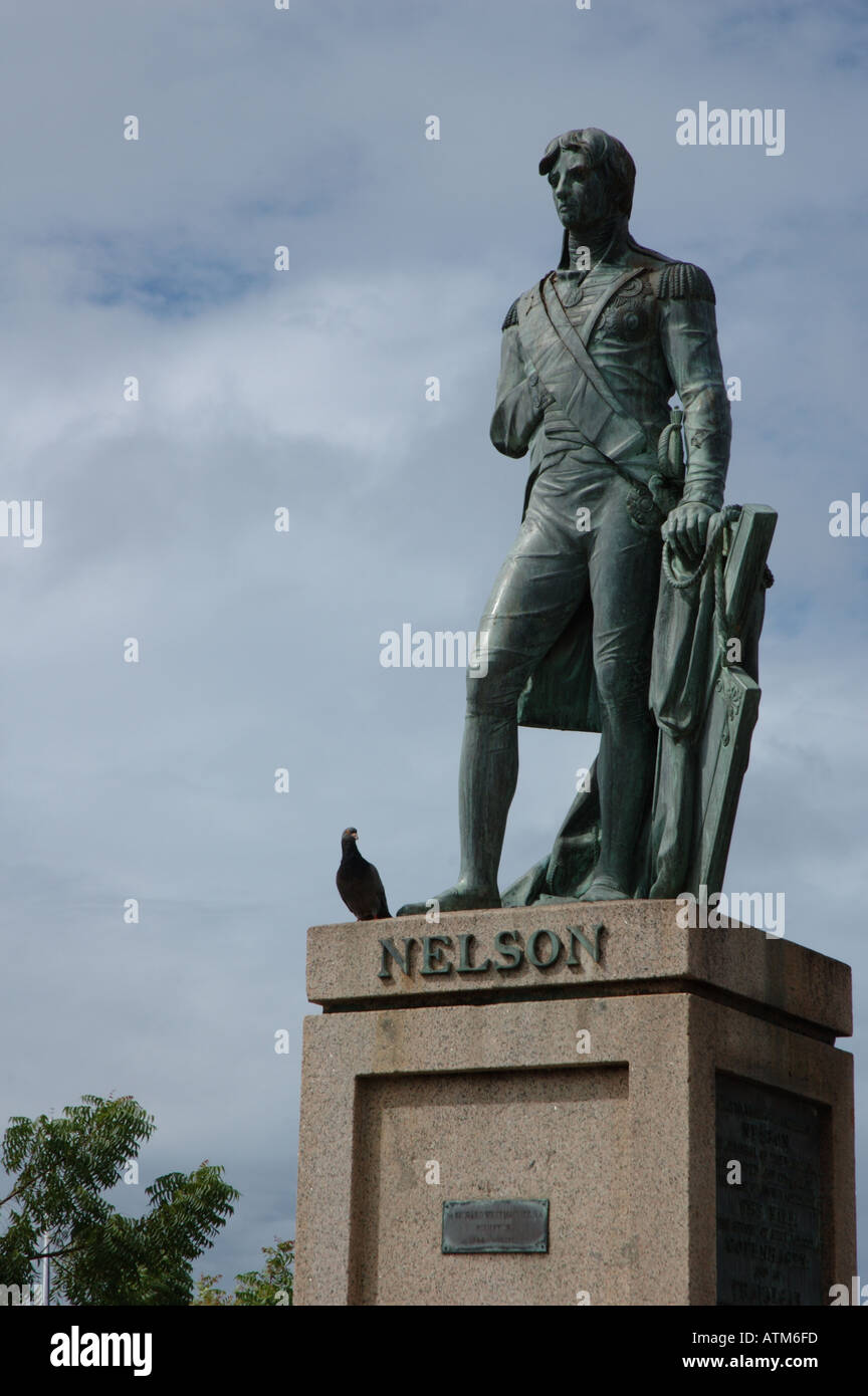The statue of Lord Nelson in National Heroes Square Bridgetown Stock