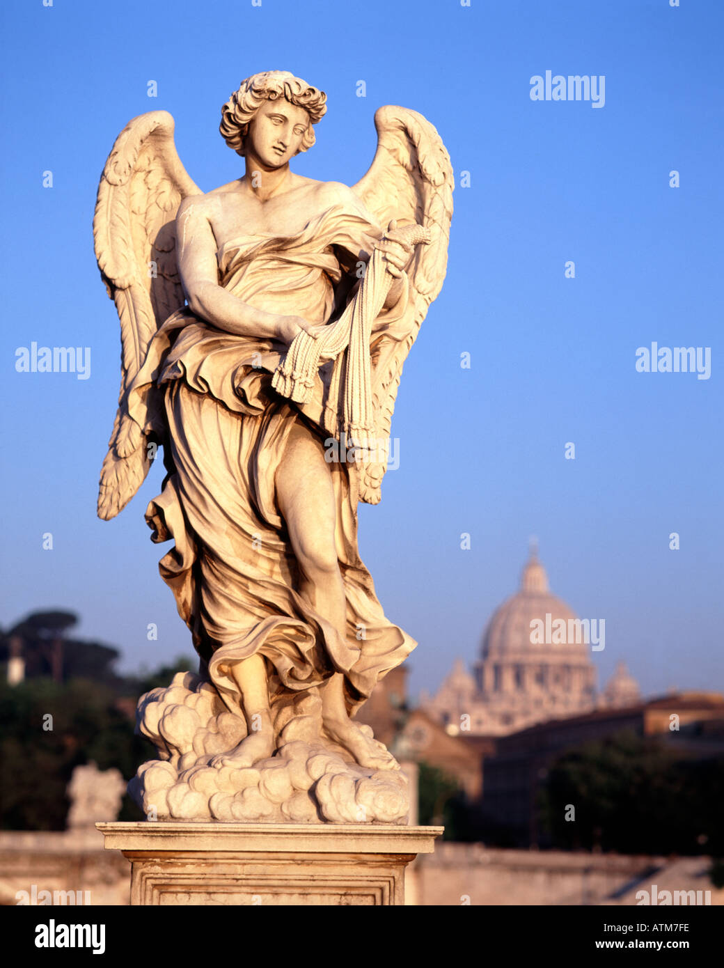 Ponte Sant Angelo, Rome, Lazio, Italy Stock Photo