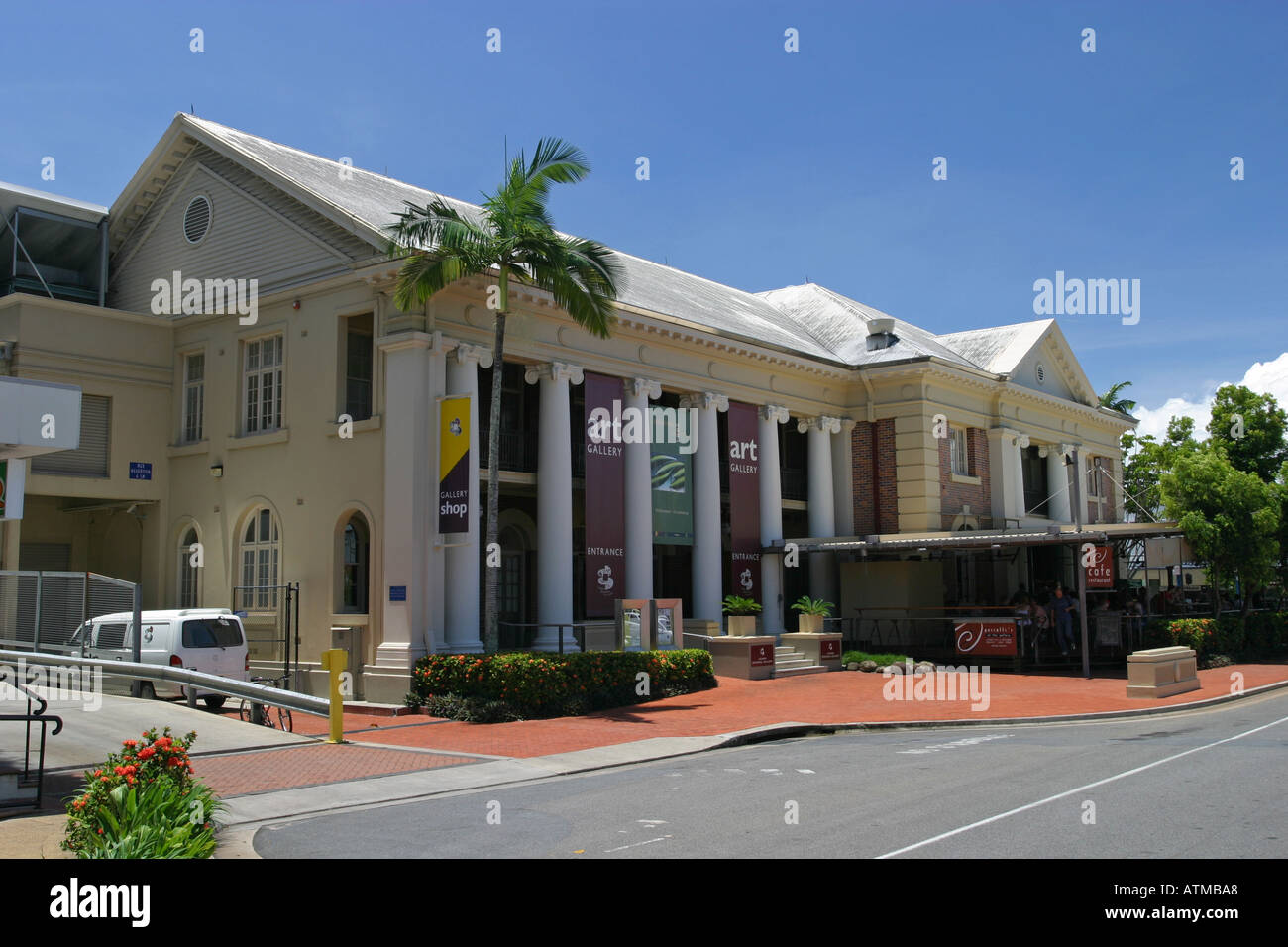 The Cairns Central Art Gallery with colonial style architecture in