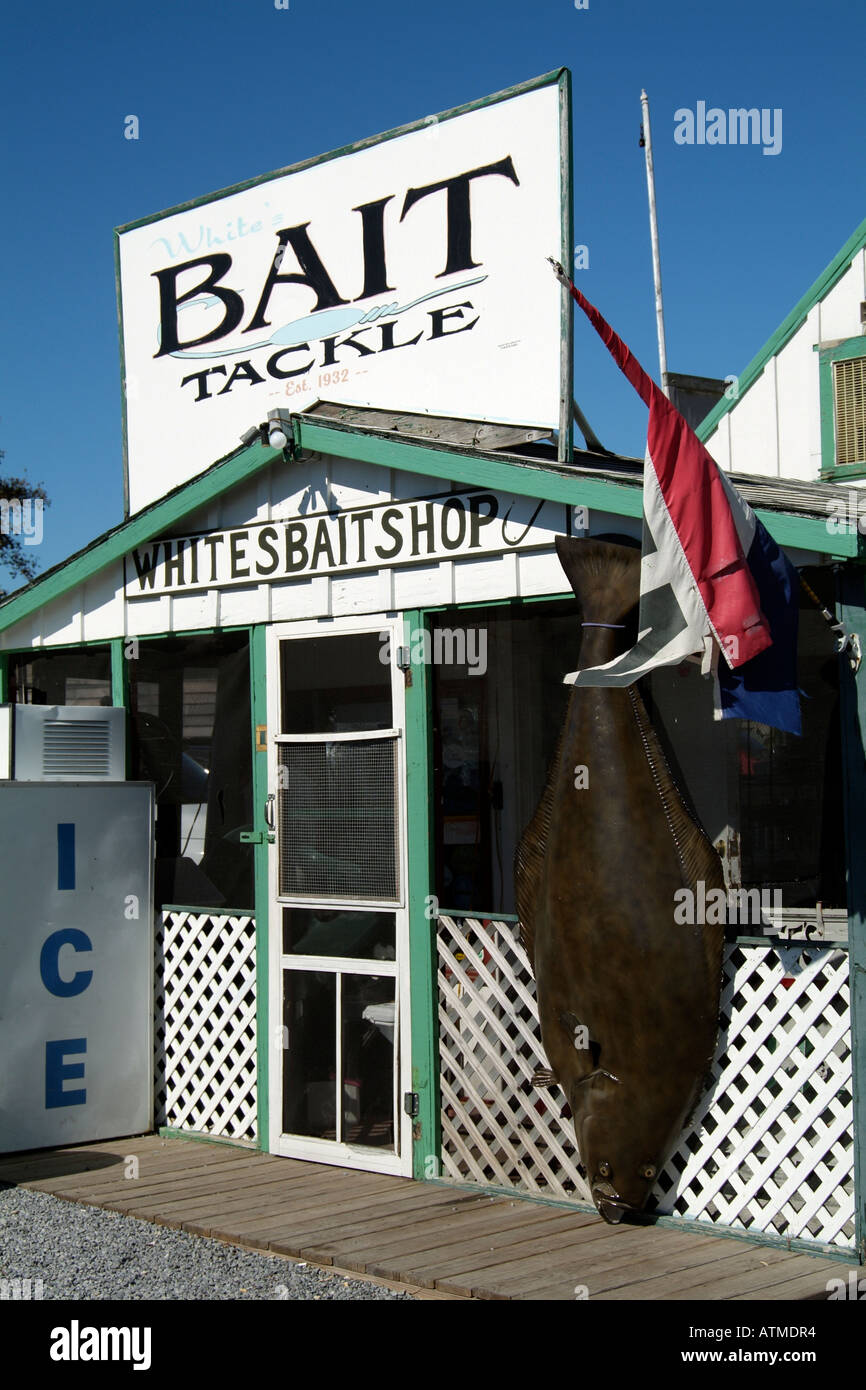 Bait and fishing tackle shop. Greenport Long Island New York USA