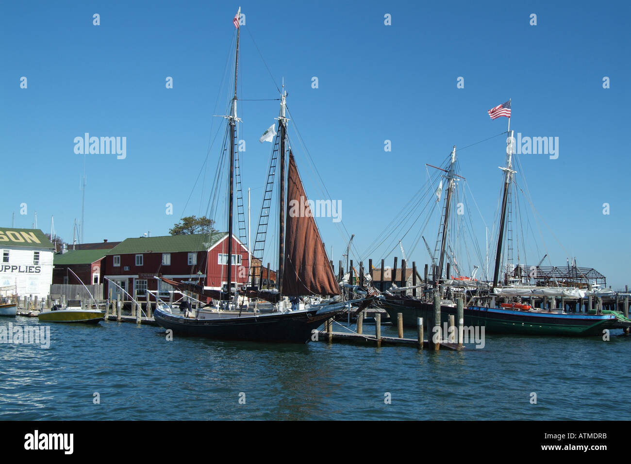 Greenport.Long Island New York USA. Sailing boat Stock Photo Alamy