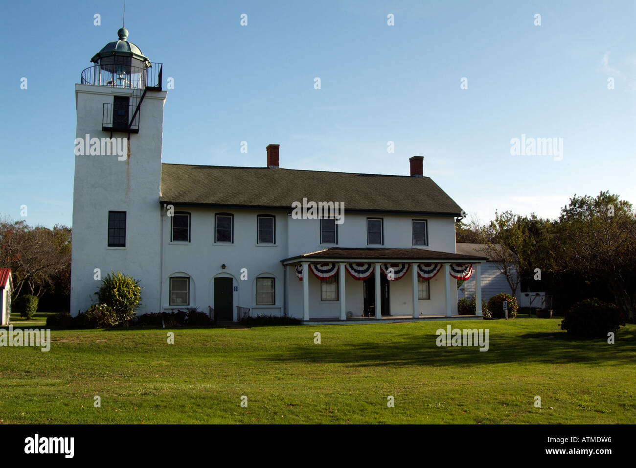 Horton point Lighthouse at Southold on Long Island New York USA