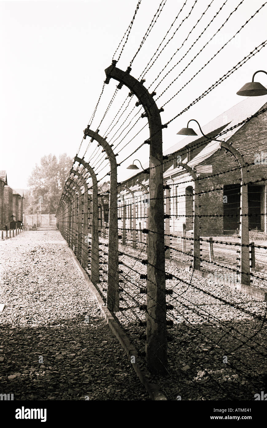 Buildings at Auschwitz Stock Photo - Alamy
