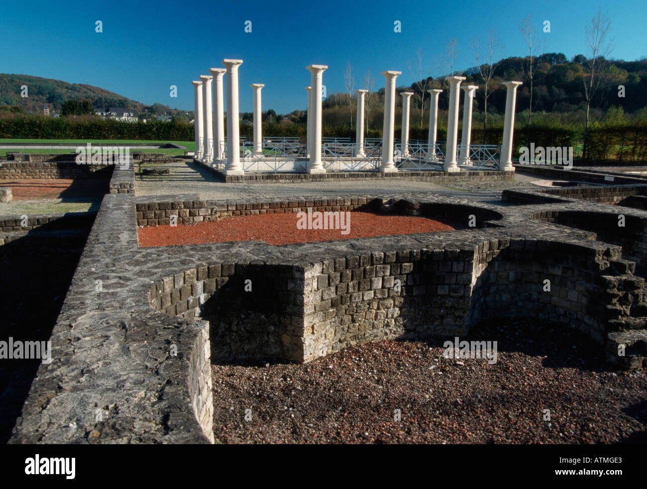 Roman Villa / Echternach Stock Photo Alamy