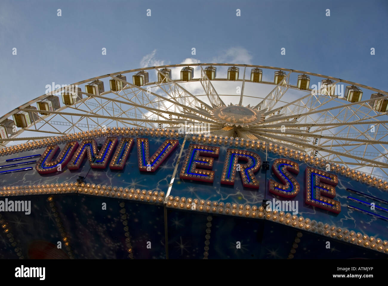 The Big Wheel in Nottingham market square England Stock Photo Alamy