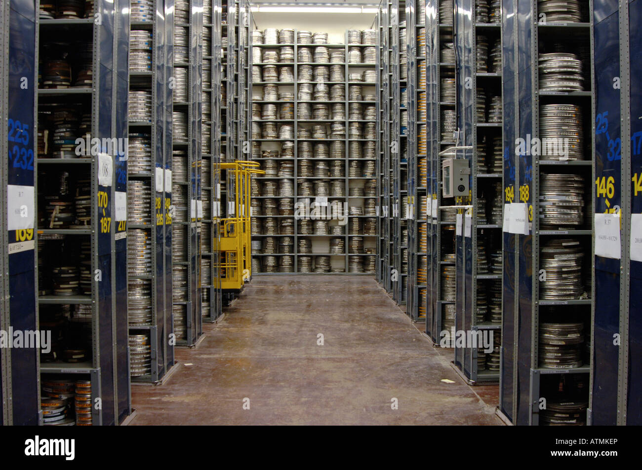 Celluloid film conservation centre Stock Photo - Alamy