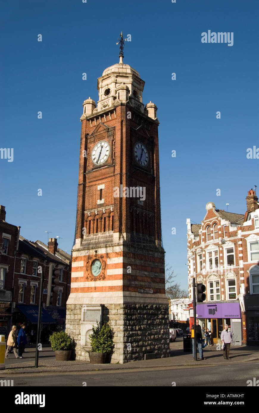 Clock tower in Crouch End, London, UK Stock Photo Alamy