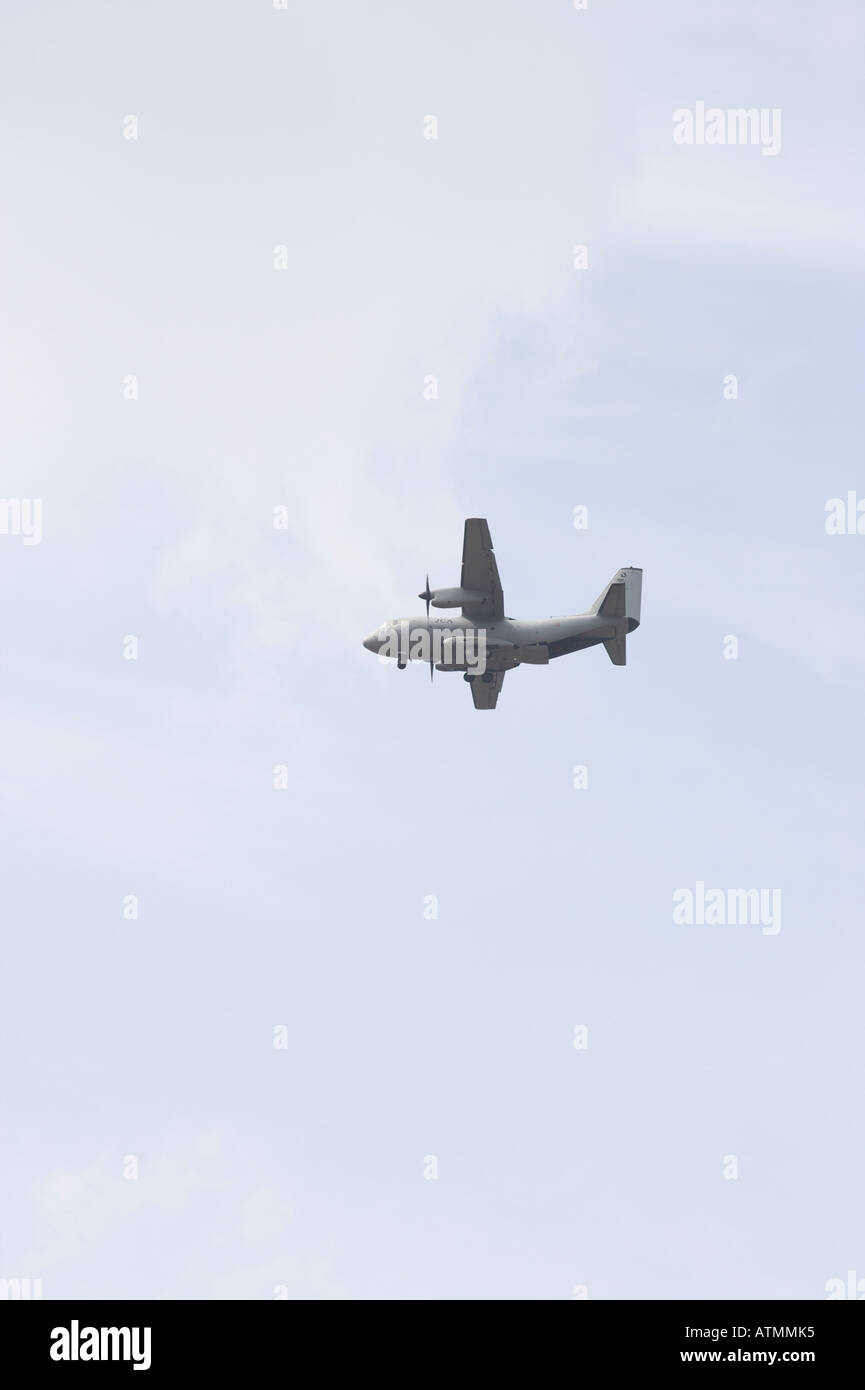 Spartan C 27 J in flight with loading ramp open Stock Photo - Alamy