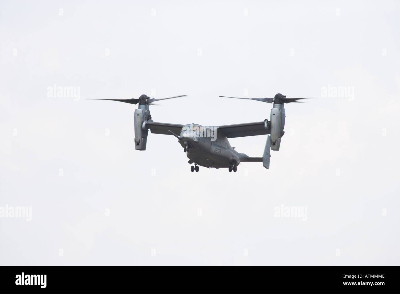 Osprey V22 in hovering Stock Photo
