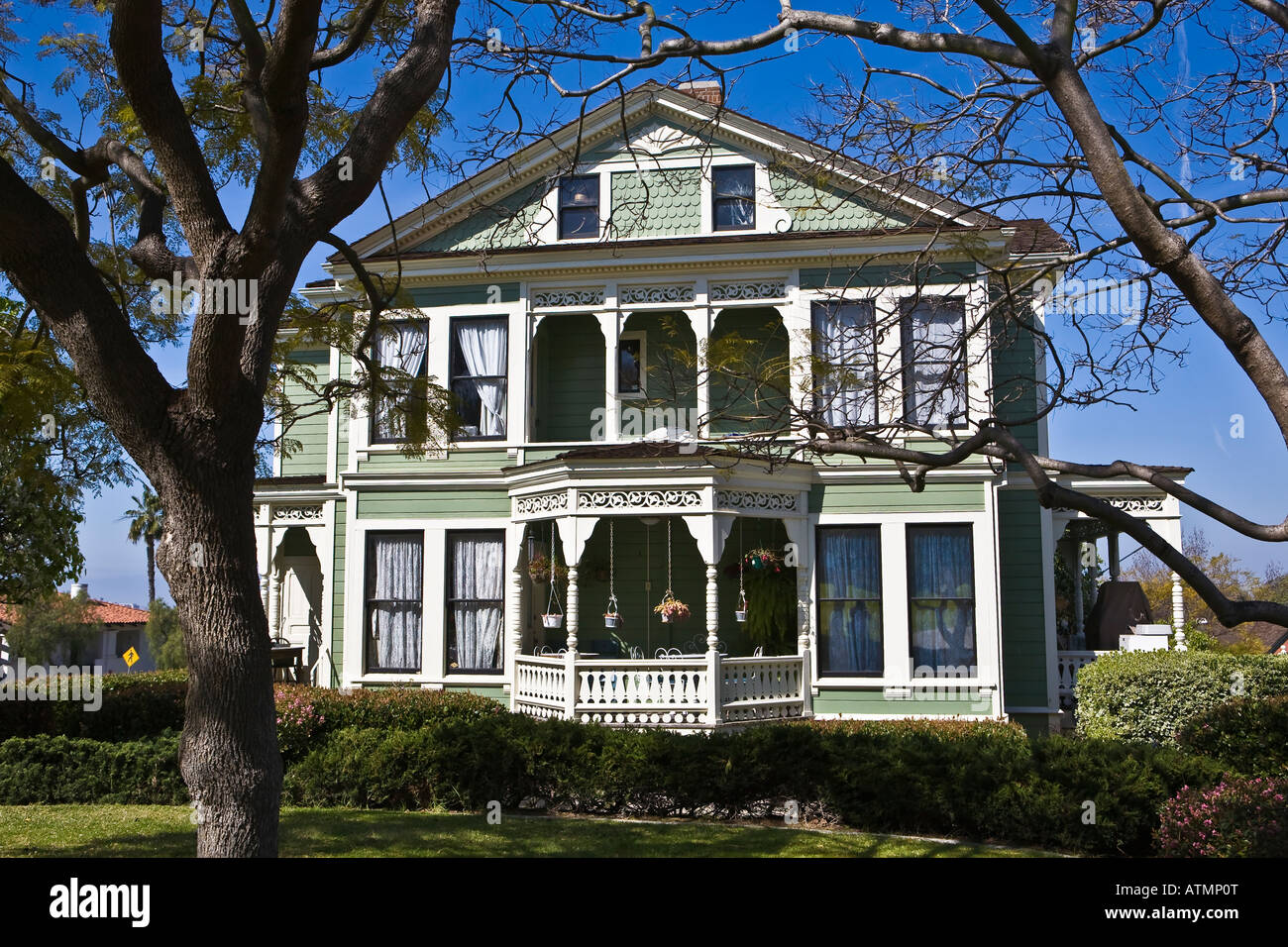 San Diego Heritage Park Burton House Stock Photo Alamy