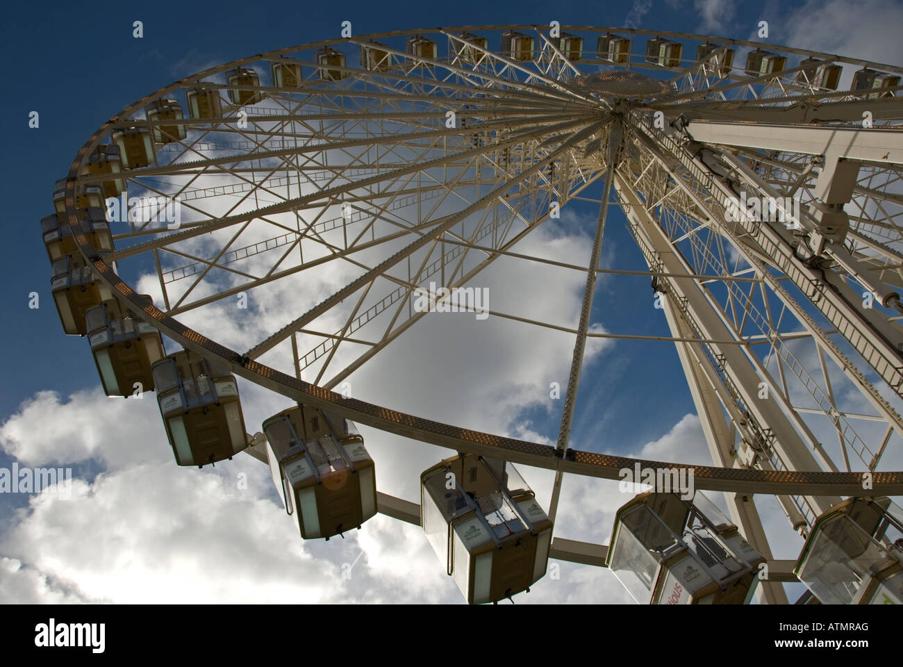 The Big Wheel in Nottingham market square England Stock Photo Alamy