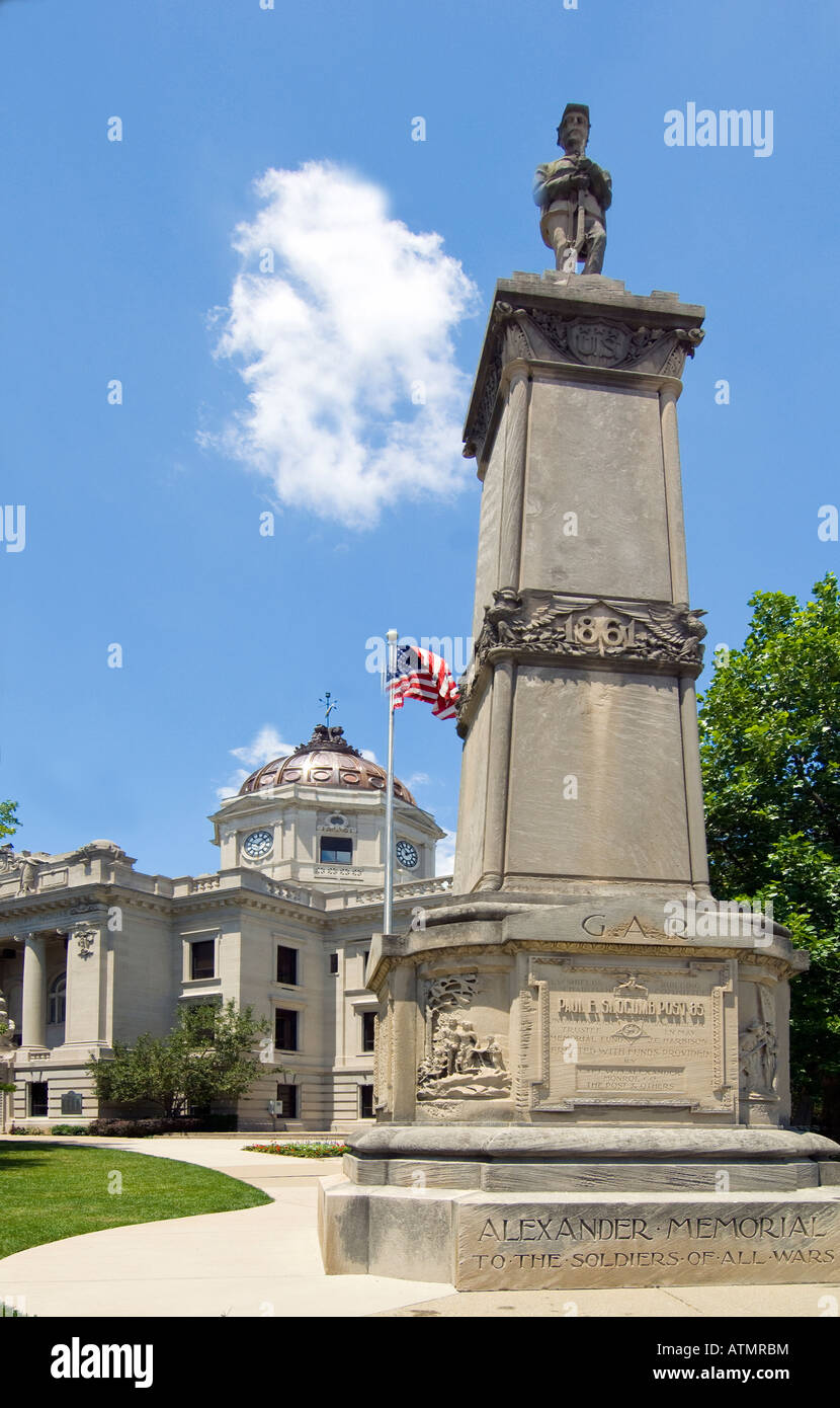 Monroe County Courthouse in Bloomington, Indiana Stock Photo