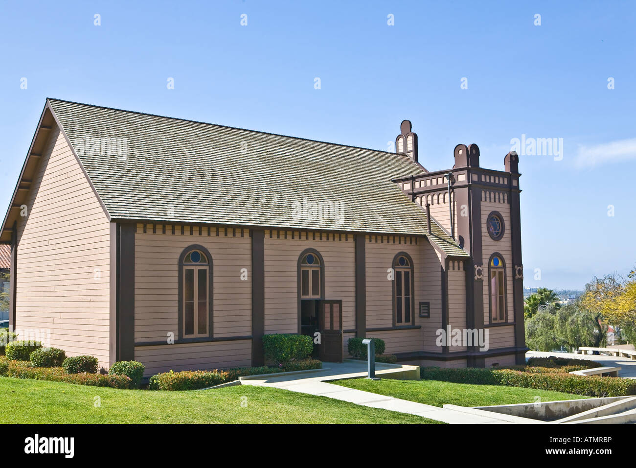 San Diego Heritage Park Temple Beth Israel Stock Photo Alamy