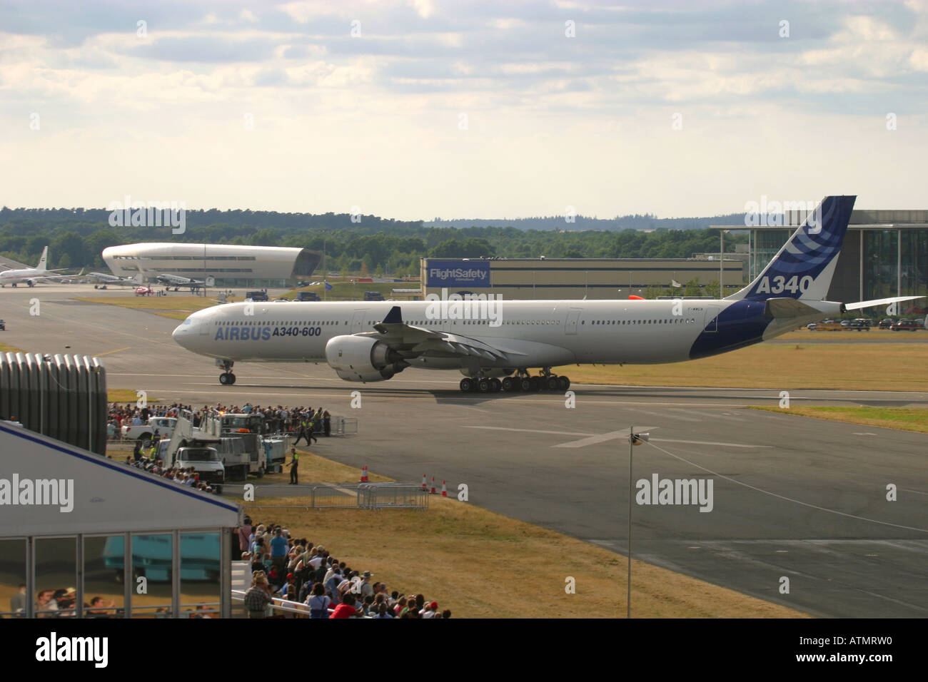 Airbus A340 600 at Farnborough Airshow 2006 UK Stock Photo