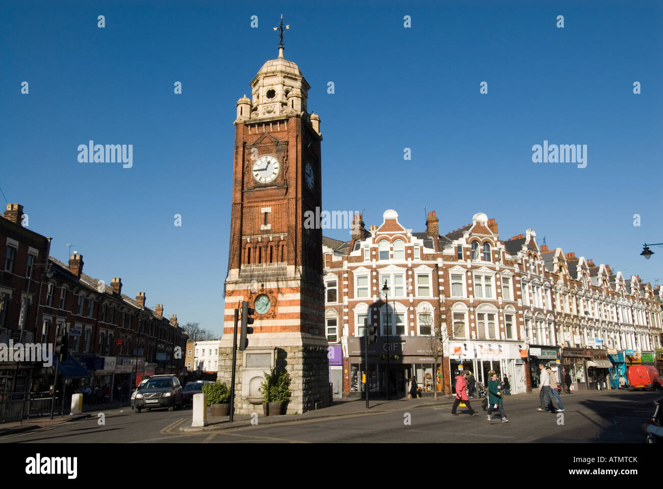 Clock tower in Crouch End London England UK Stock Photo Alamy