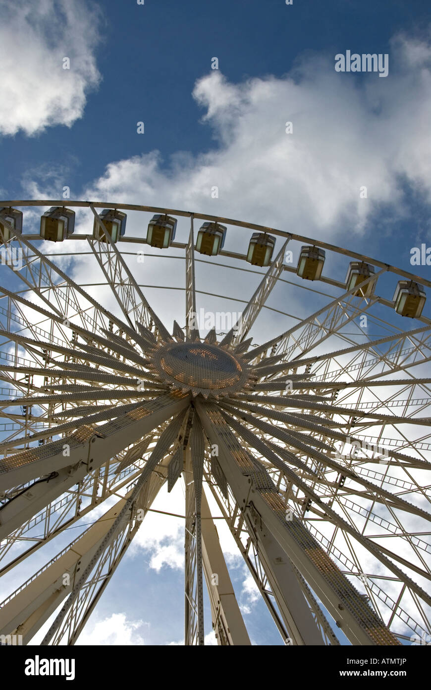 The Big Wheel in Nottingham market square England Stock Photo Alamy