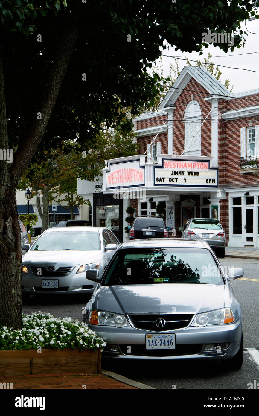 Westhampton town center situated in Southampton County Long Island New