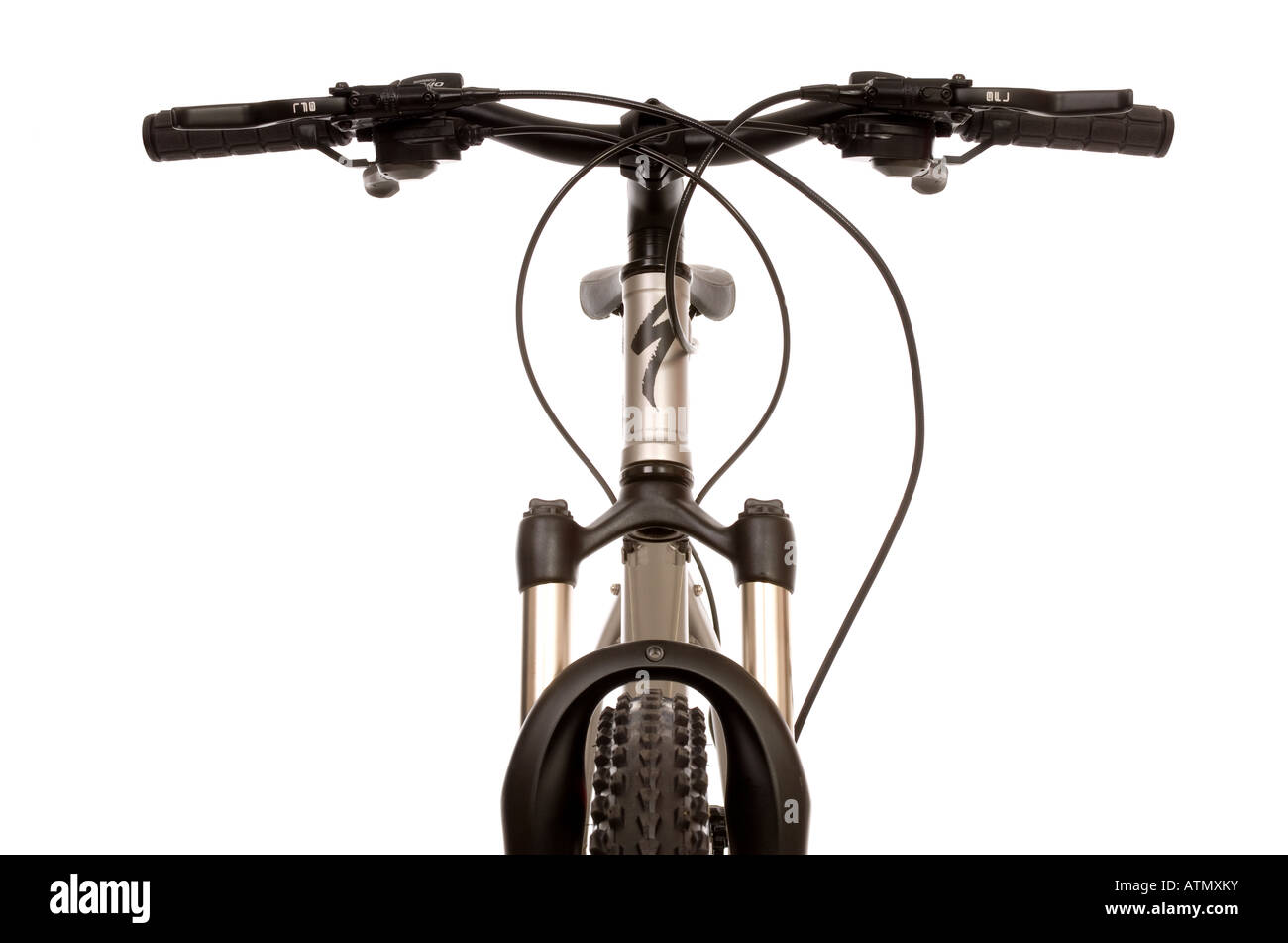 Download Front view of Mountain Bike Handlebars against white ...