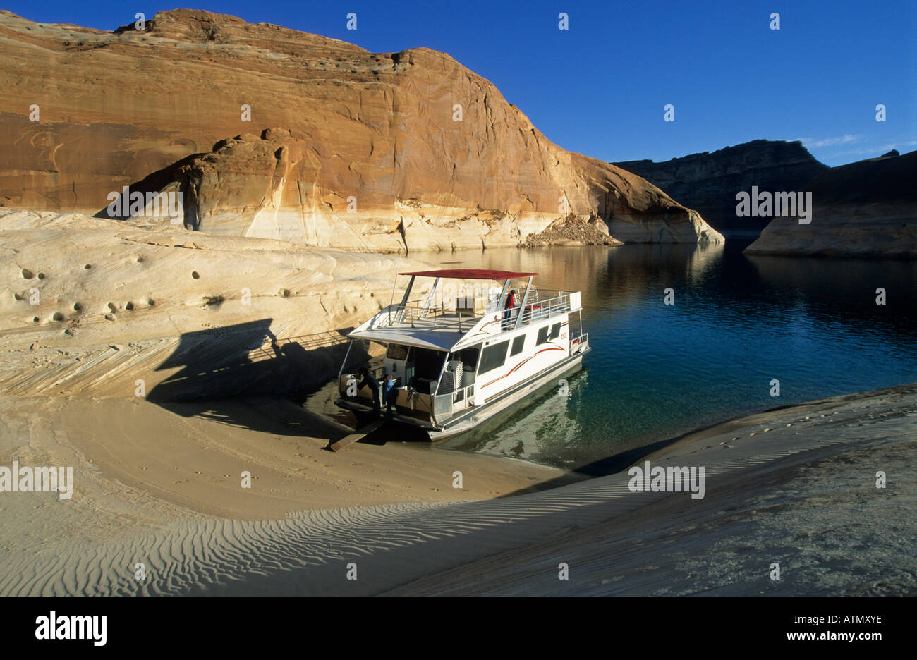 house boat on Lake Powell Glen Canyon National Recreation Area Utah