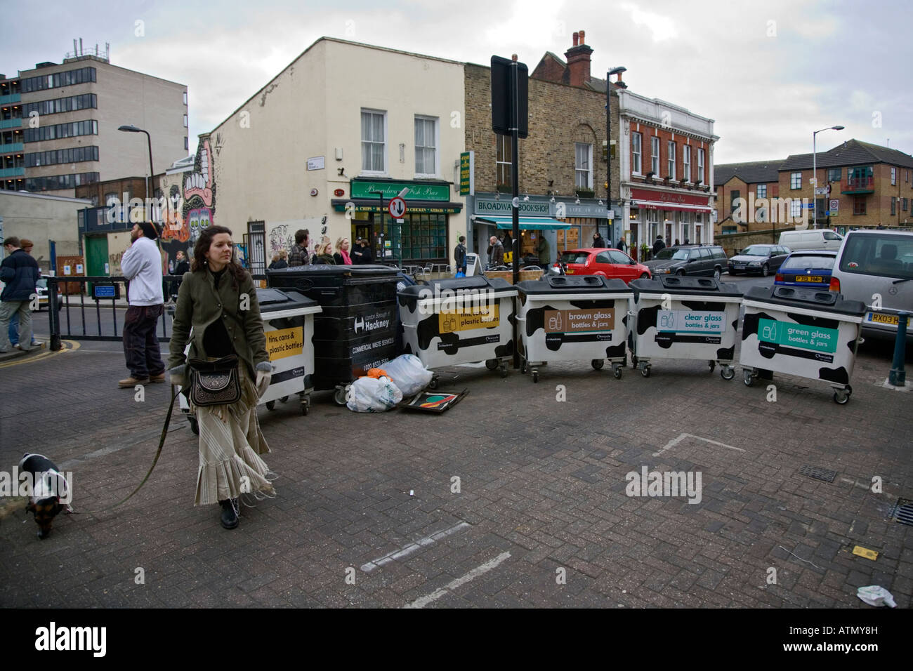 a recycling centre in hackney, london, england Stock Photo Alamy