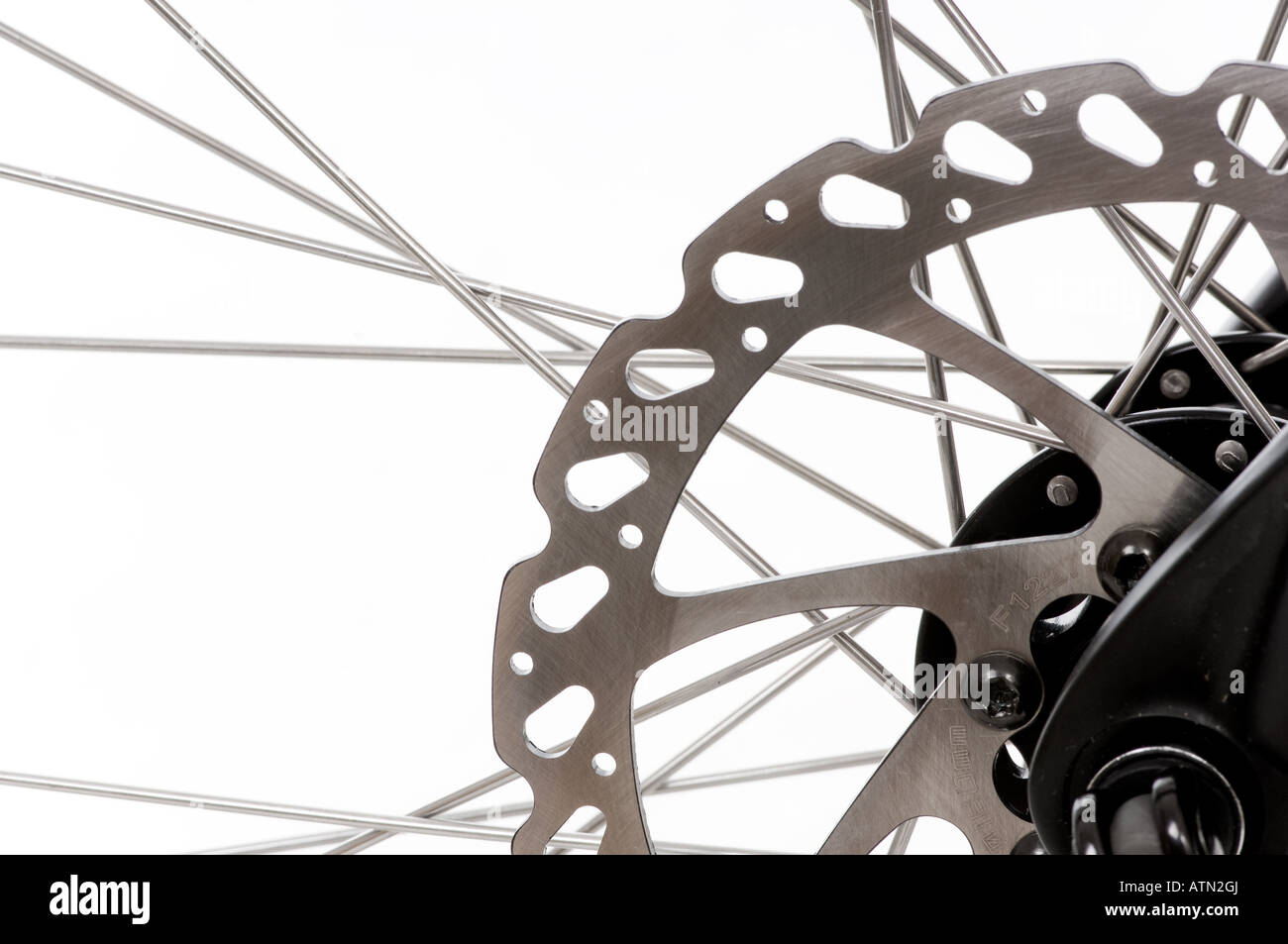 Mountain Bike disk brake on wheel Stock Photo Alamy