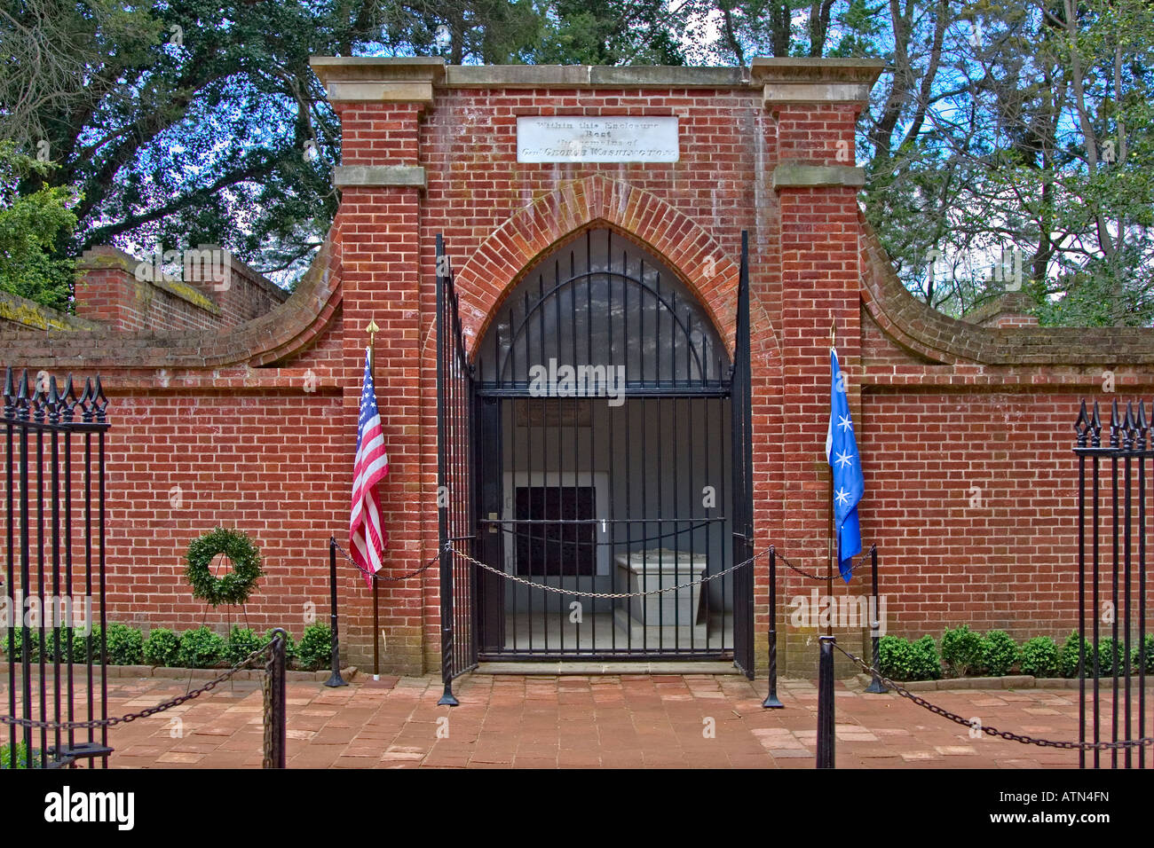 Burial Site and Sarcophagus of Washington at Mount Vernon