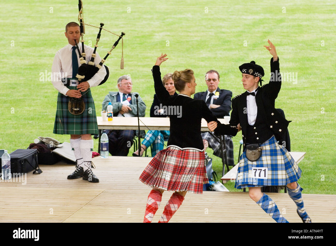 Highland dancing contest at the annual Cowal Highland Gathering at