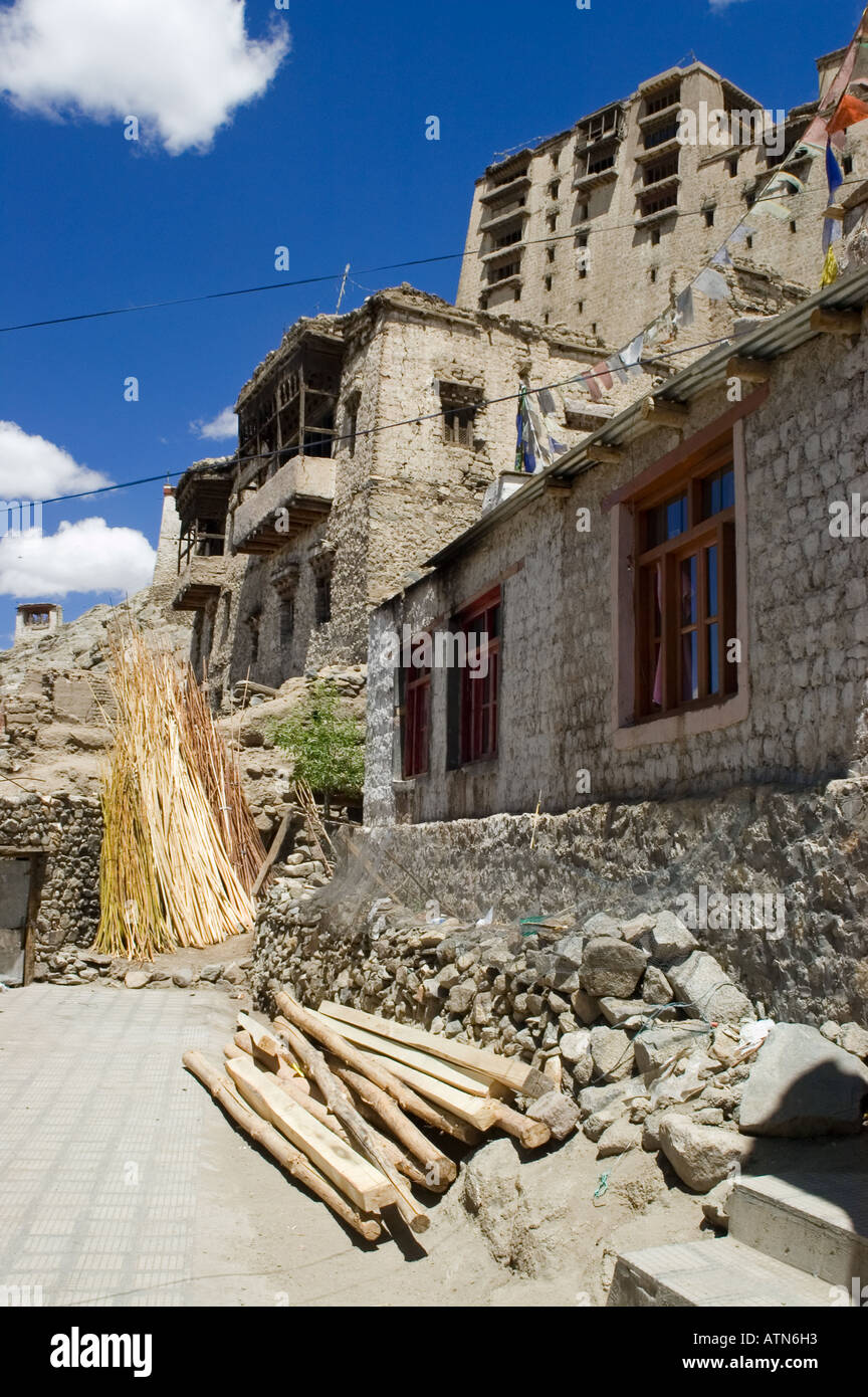old house in the historic center of Leh Ladakh Jammu and Kashmir India