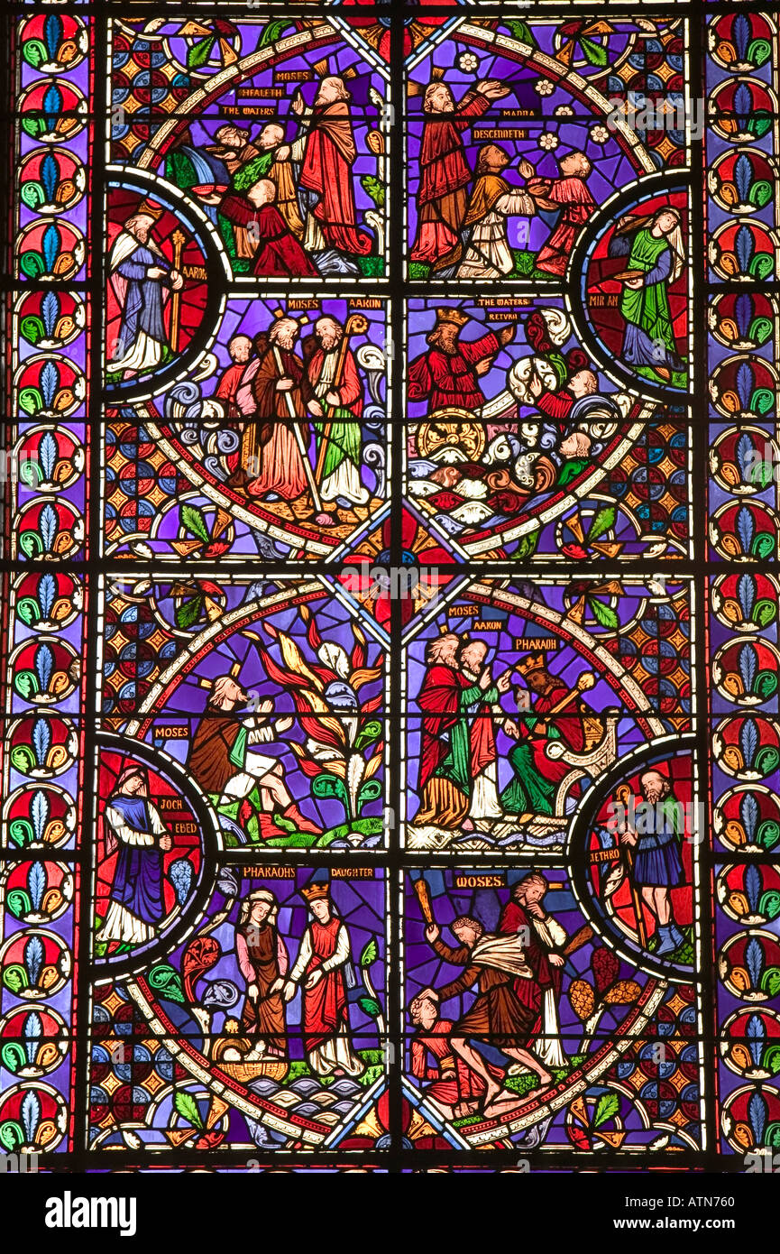 Lincoln cathedral stained glass window hires stock photography and