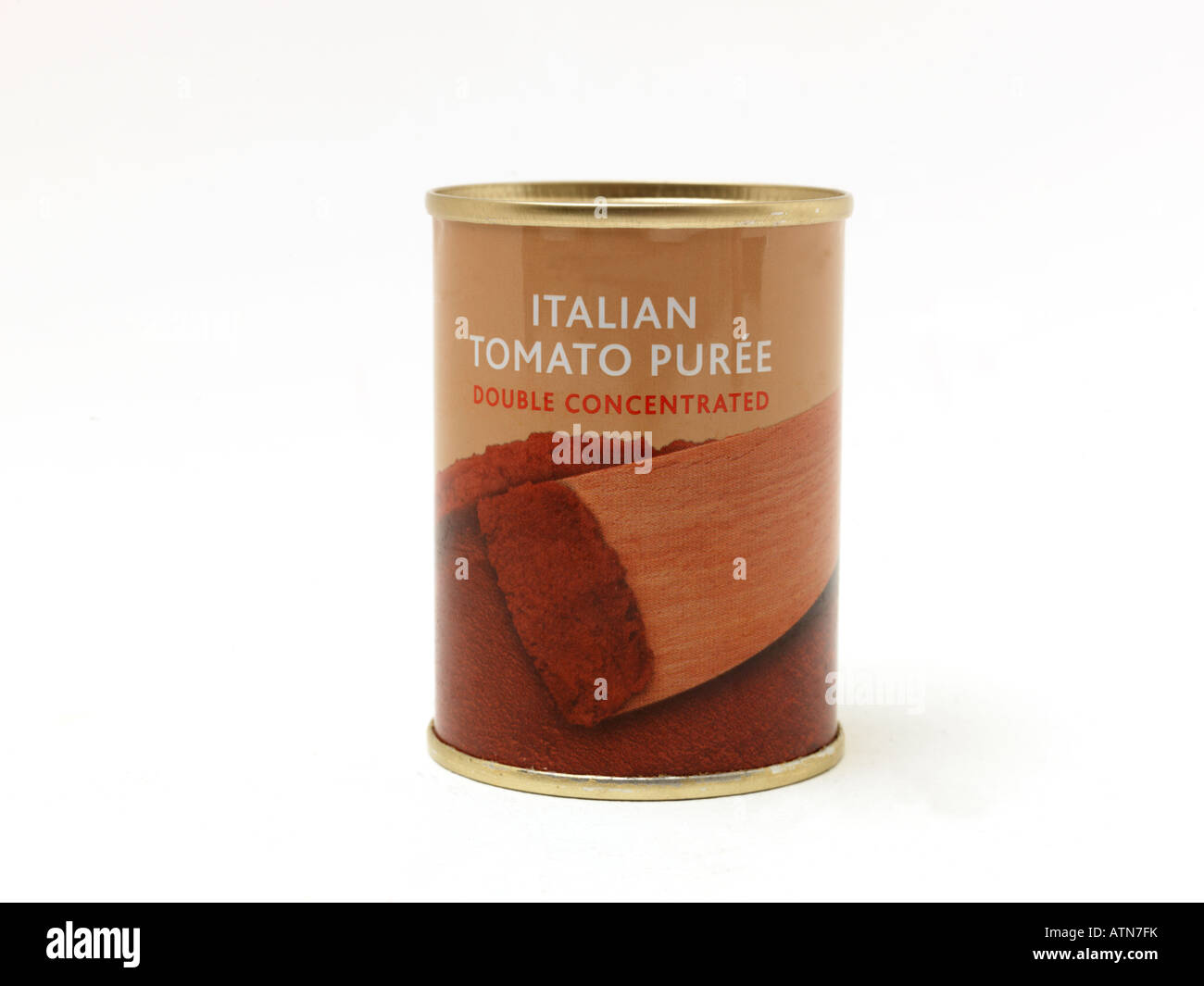 Tin of Tomato Puree Stock Photo