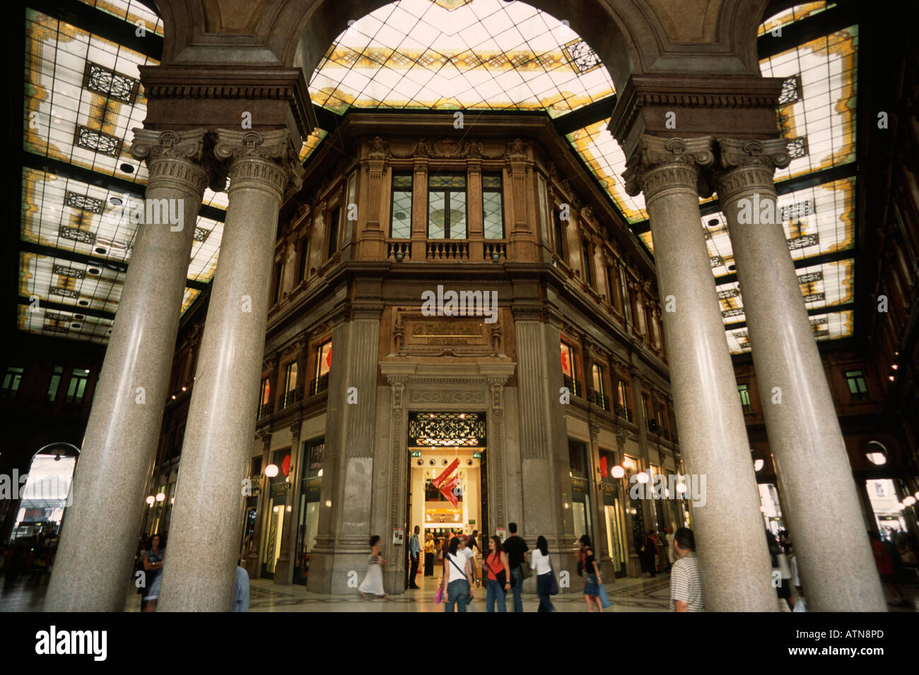 Rome Italy Galleria Alberto Sordi aka Galleria Colonna Stock Photo