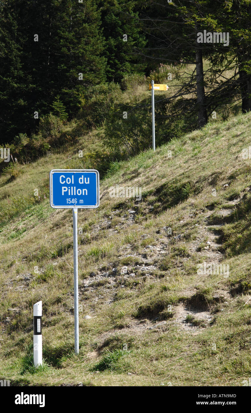 Col du Pillon Switzerland Stock Photo Alamy