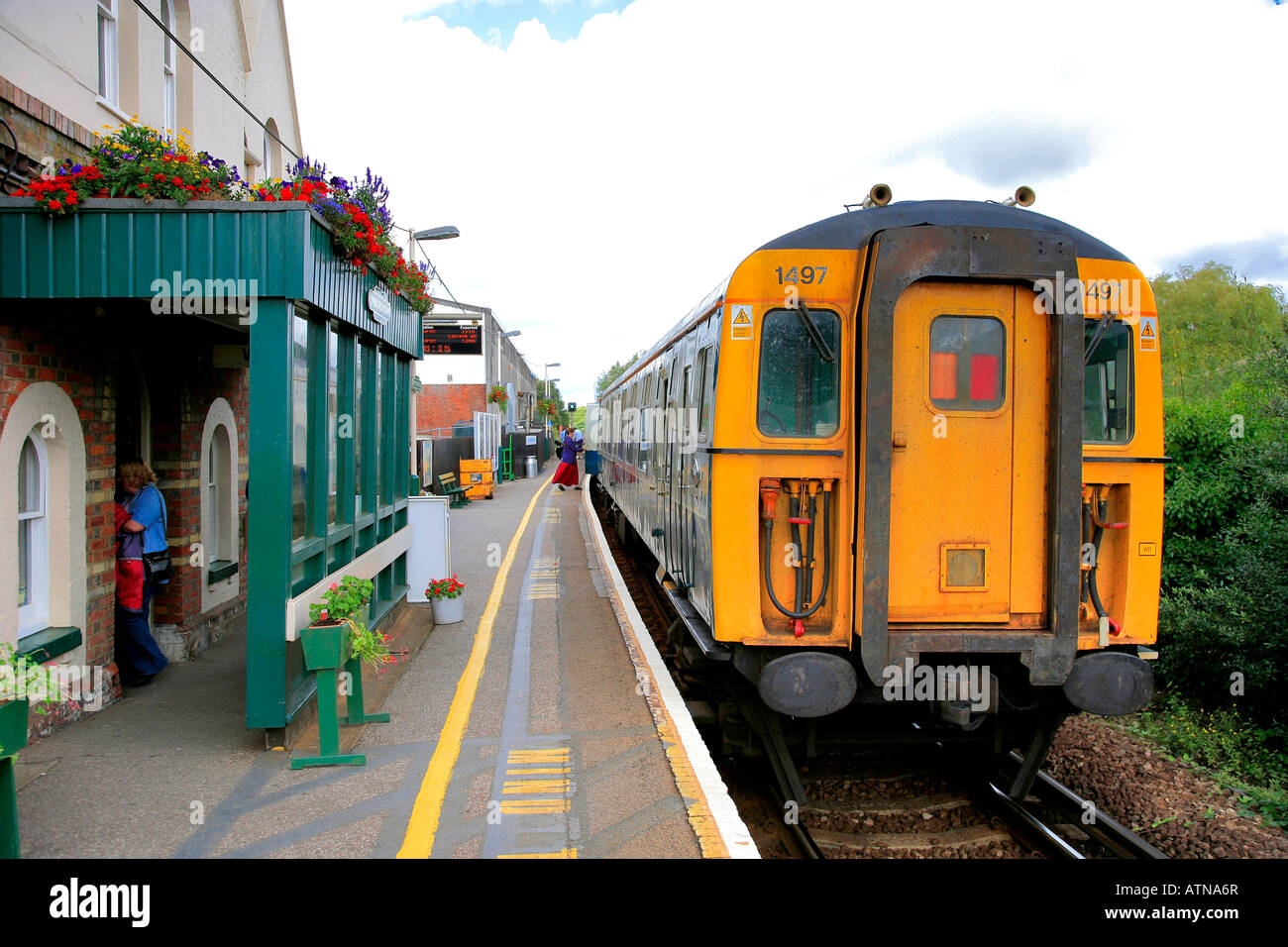 1497 South West Trains Unit at Lymington Town Station Hampshire England UK Stock Photo