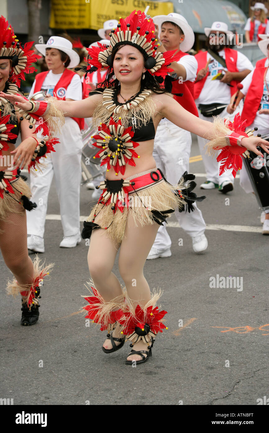Carnaval Parade in San Francisco, California, USA Stock Photo