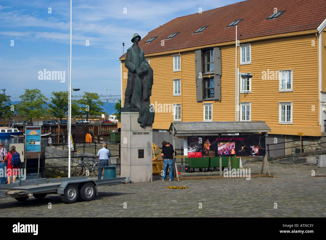 The Last Viking monument in Ravnkloa, Trondheim Stock Photo Alamy