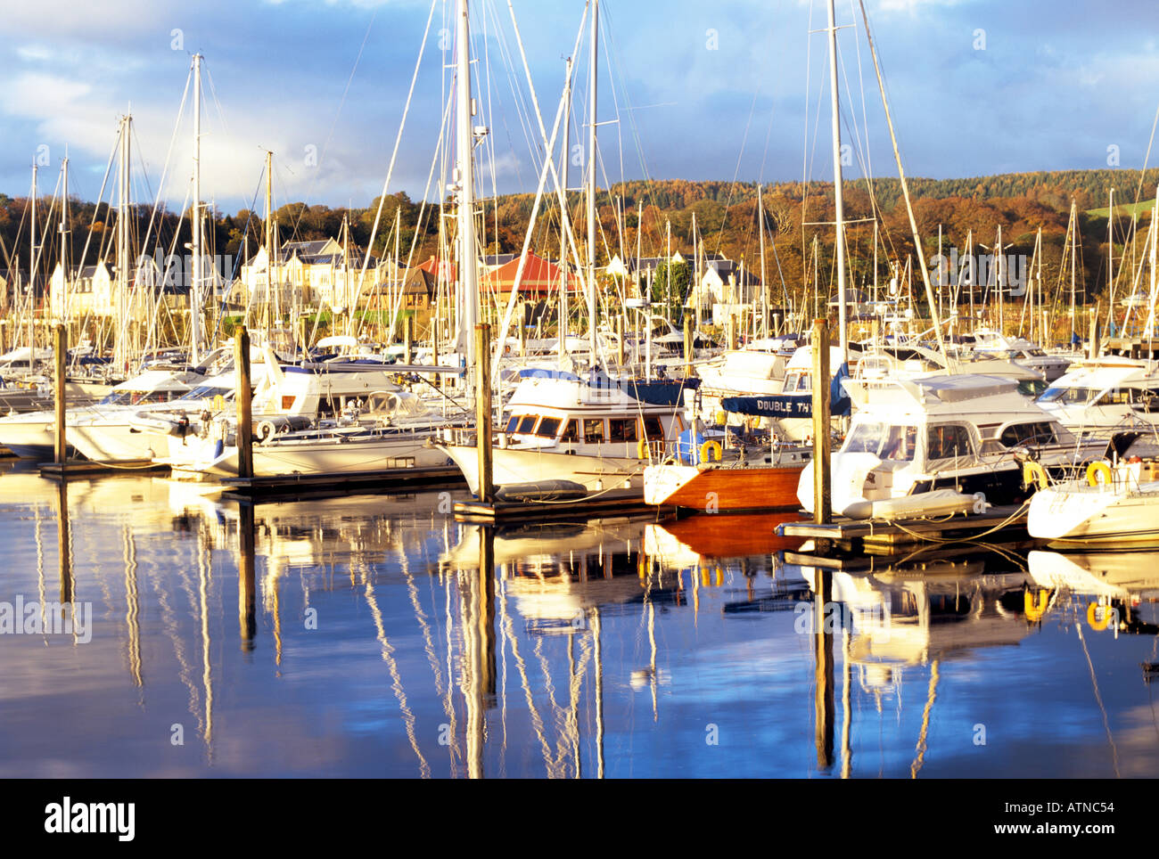 Inverkip Marina scotland Stock Photo Alamy