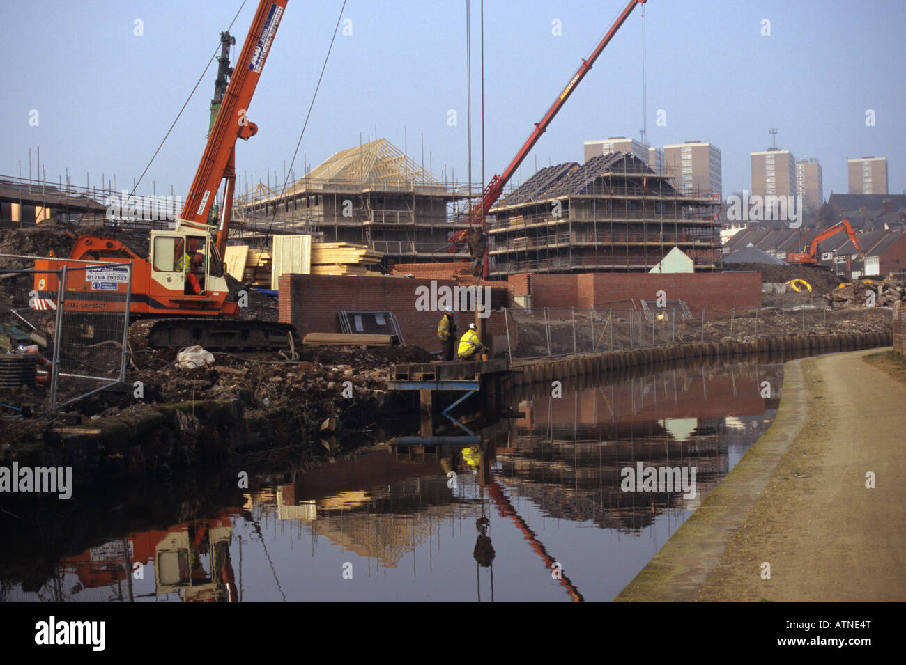 Canalside Development Hanley StokeonTrent Stock Photo Alamy