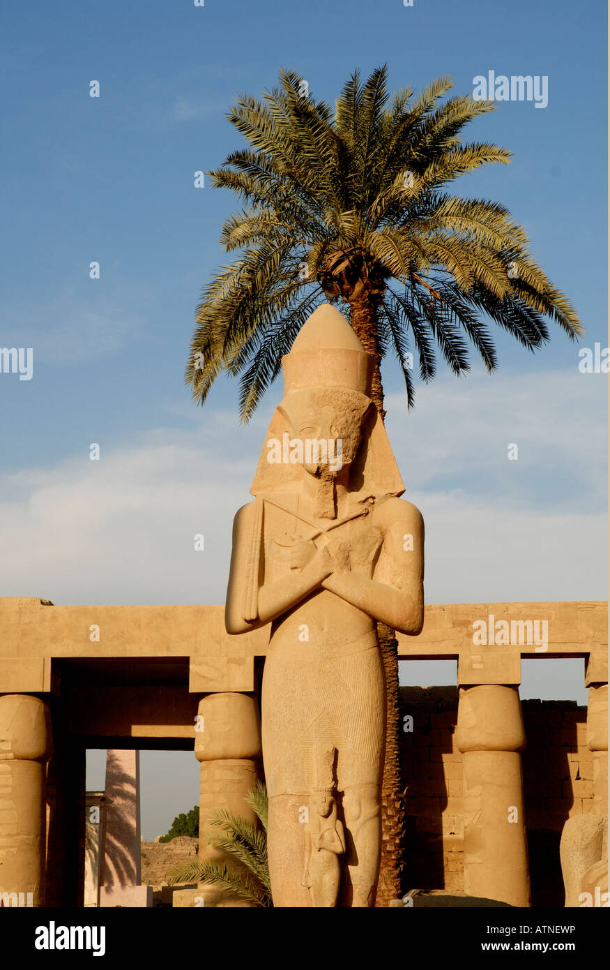 Statue in Karnak Temple, Luxor, Egypt Stock Photo - Alamy