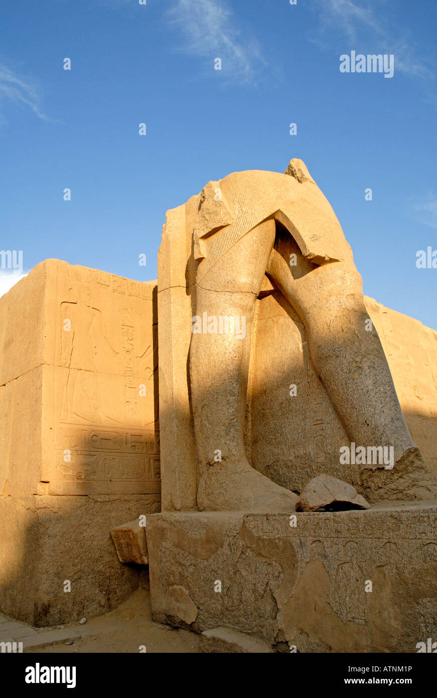 Statue at Karnak Temple, Luxor, Egypt Stock Photo - Alamy