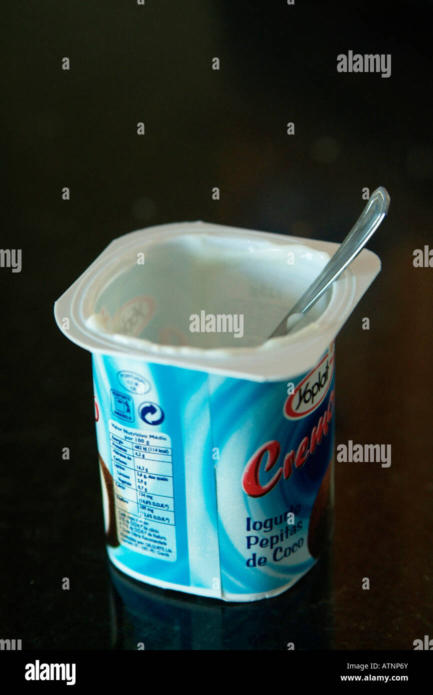 Download Empty Yoghurt Cup Stock Photo Alamy PSD Mockup Templates
