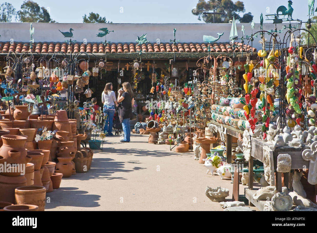 Old Town San Diego Historical Park pottery shop Stock Photo Alamy