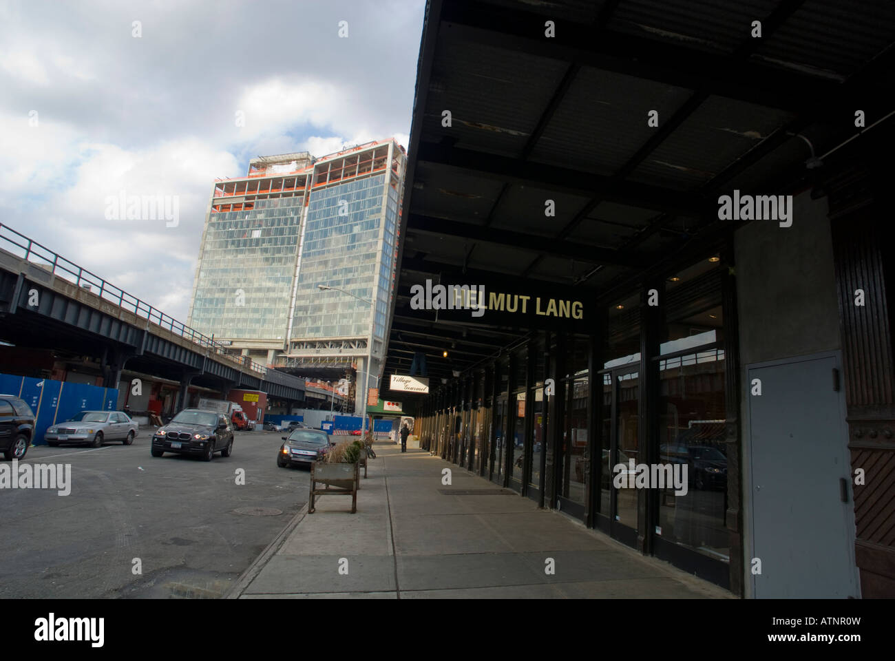 Construction of the Standard Hotel in the Meatpacking district Stock Photo