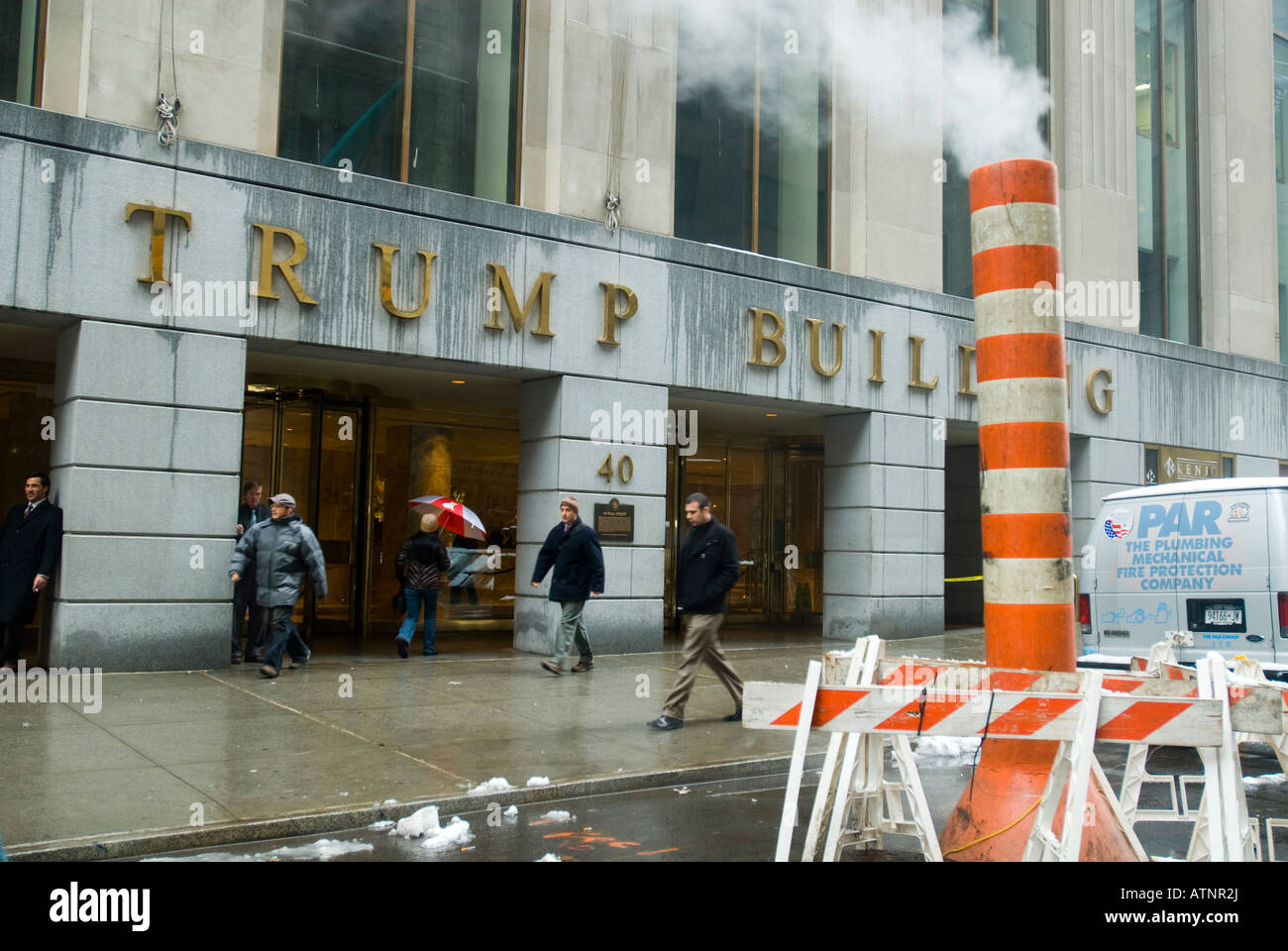 The Trump Building at 40 Wall Street Stock Photo
