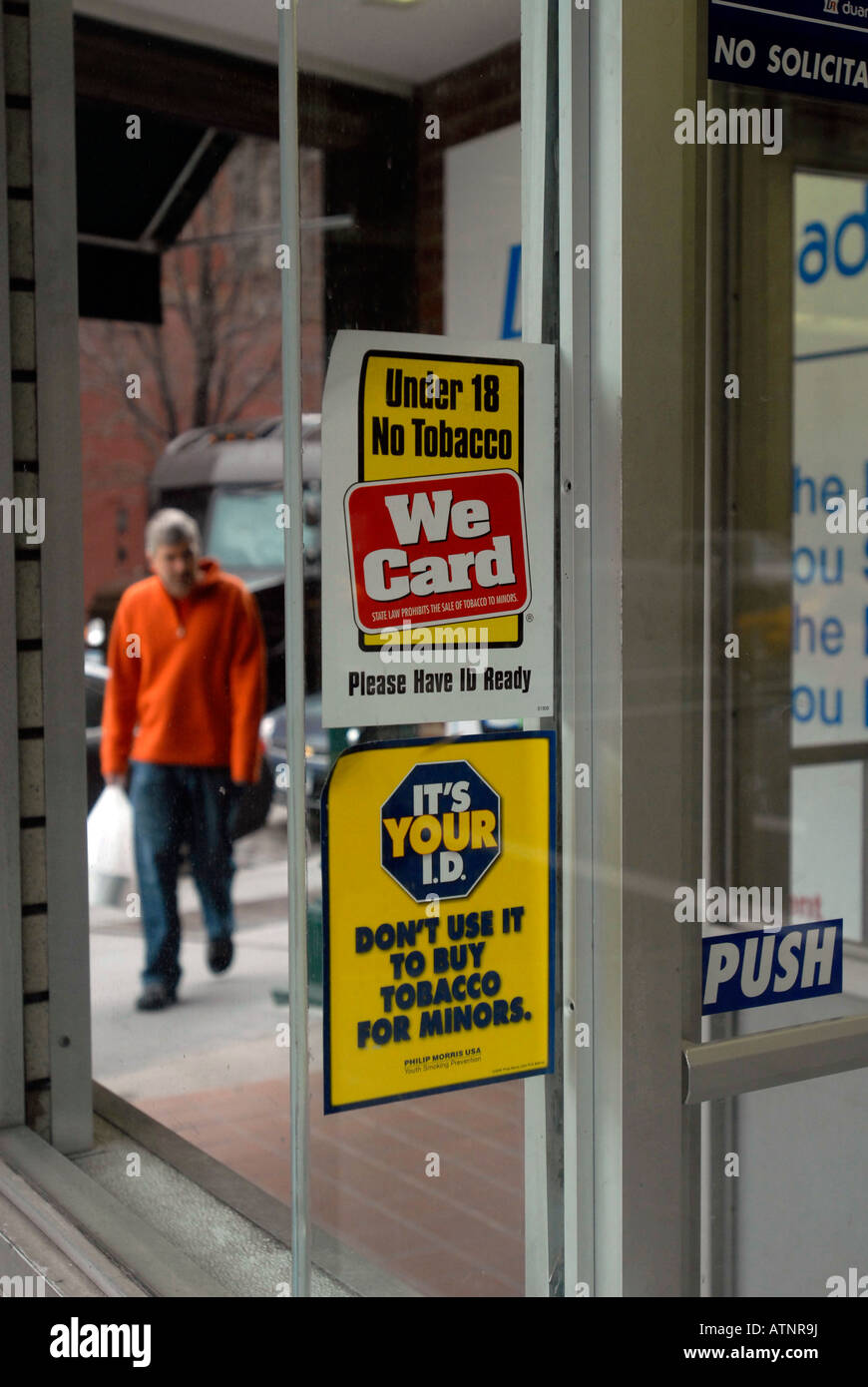 store will not sell tobacco products to minors Stock Photo Alamy