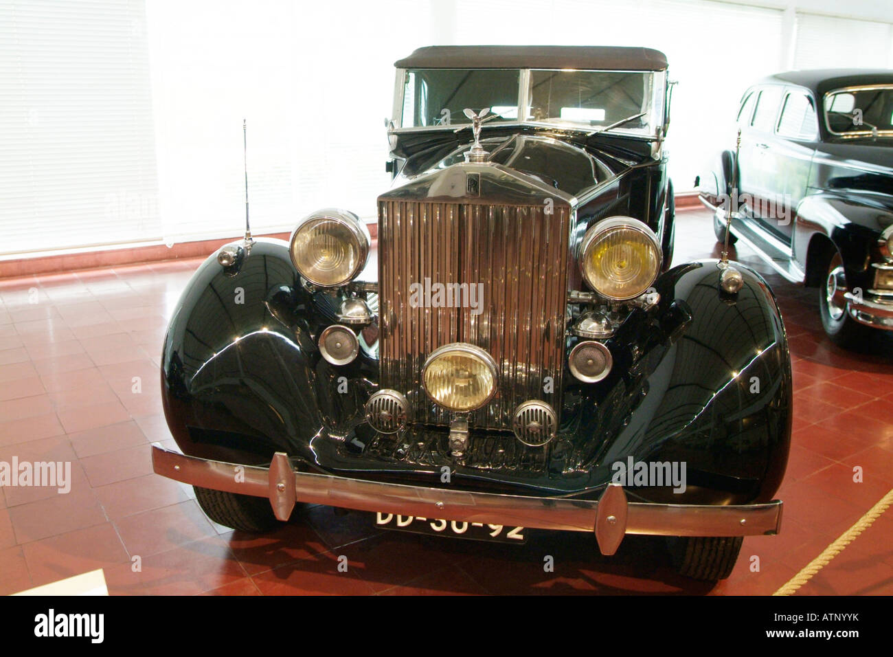 A Rolls Royce bought in 1937 in the automobile museum of Caramulo, Portugal. This car was used in several state visits Stock Photo