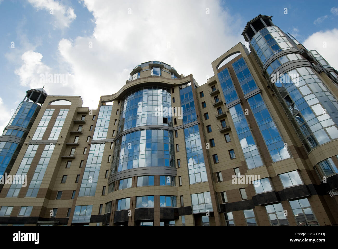 modern building over blue sky background Stock Photo - Alamy