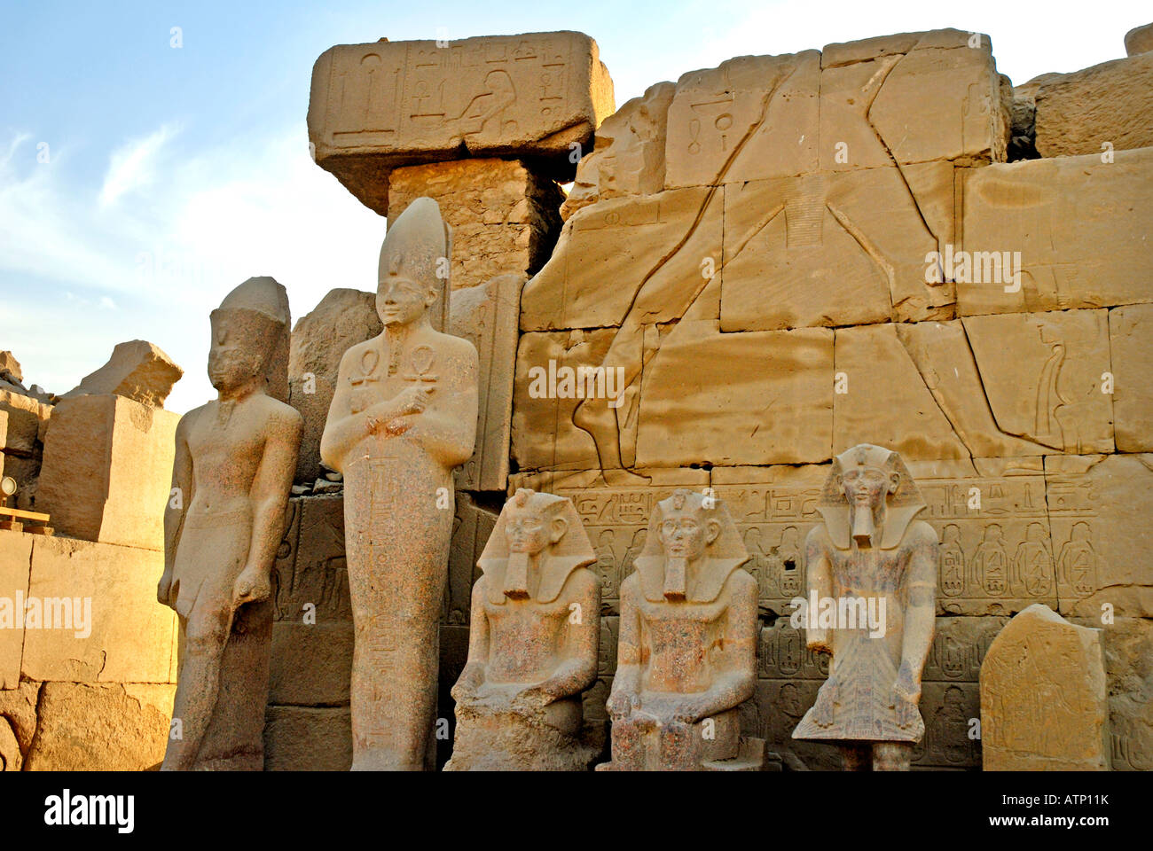 Statue at Karnak Temple, Luxor, Egypt Stock Photo - Alamy