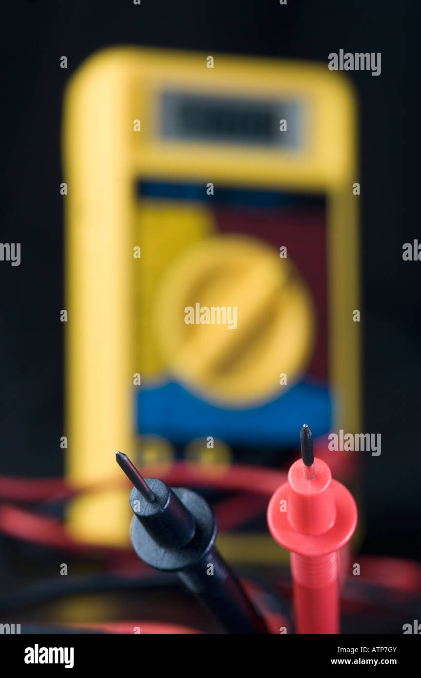 Closeup of a voltage meter Stock Photo Alamy