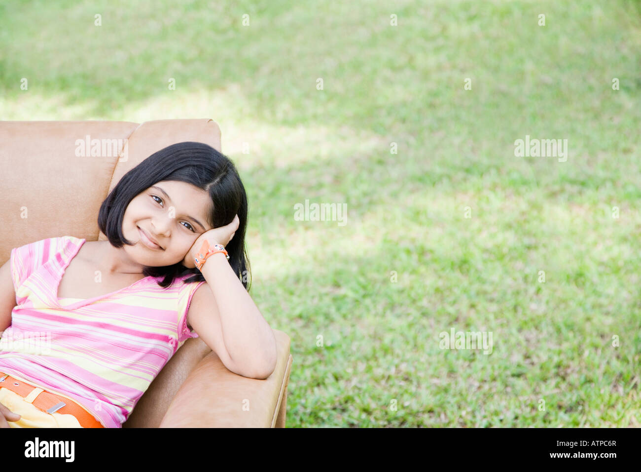 Indian girl sitting alone on hi-res stock photography and images - Alamy